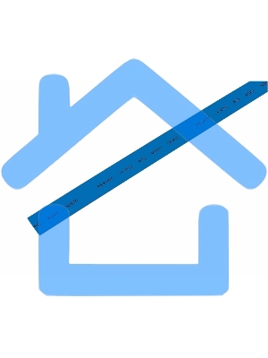 Термоусаживаемая трубка Rexant 10,0/5,0 мм, синяя, упаковка 50 шт. по 1 м