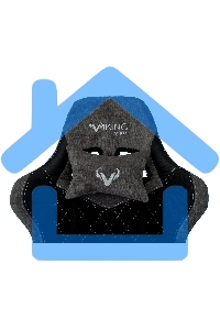 Кресло игровое Бюрократ VIKING 7 KNIGHT B FABRIC черный текстиль/эко.кожа крестовина металл/пластик