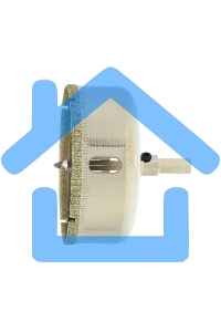 Сверло по керамической плитке и стеклу, 70 х 55 мм, 6 гр.хв-к, с центр. сверлом Сибртех