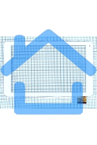 Сенсорное стекло (тачскрин) HXD-1055, белое