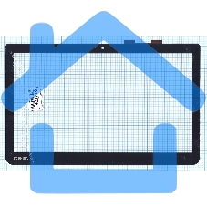 Сенсорное стекло (тачскрин) для Toshiba Satellite E45T-B S40T-B, черное