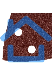 Треугольник абразивный Denzel на ворc. подложке под 