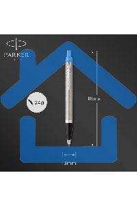 Ручка шариковая Parker IM Essential K319 (CW2143631) Brushed Metal CT M, синие чернила, подарочная коробка