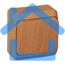 Выключатель 1-кл. ОП Этюд Дача 10А IP20 бук SchE BA10-001T