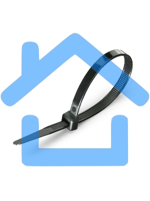 Нейлоновые стяжки FORTISFLEX КСС 4х250 мм черный 100 штук 49412