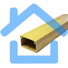 Кабель-канал 40х25 L2000 пластик с двойным замком сосна УралПак КК-3140025-032