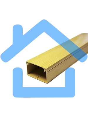 Кабель-канал 40х25 L2000 пластик с двойным замком сосна УралПак КК-3140025-032