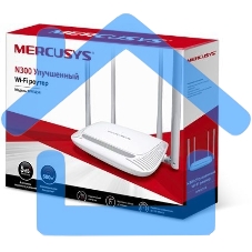 Беспроводный маршрутизатор Mercusys MW325R, 300Мбит/с,4 порта 100 Мбит/с, 4 фиксированных антенны