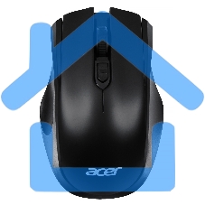 Мышь беспроводная Acer OMR030 черный, 1600 dpi, радиоканал, USB, кнопки - 4