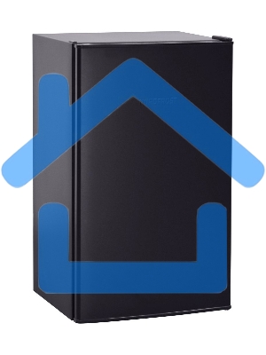 Холодильник Nordfrost NR 403 B черный матовый однокамерный 100/11л морозилка сверху