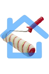 Валик Эмали, 250 мм, ворс 12 мм, D - 48 мм, D ручки - 8 мм, полиамид,полиакрил Сибртех