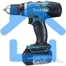 Дрель-шуруповерт Makita DDF453RFE, Аккумуляторная, 18В, 2 АКБ, Кейс