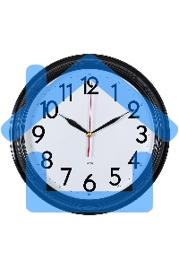 Часы настенные аналоговые Бюрократ WALLC-R86P D35см черный/белый