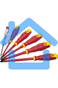 Набор STAYER PROFI ELECTRO 25145-H6_z01диэлектрические. тестер. 100-250В. Cr-V. 6шт