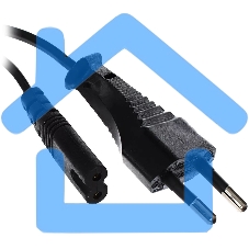 Кабель Telecom Кабель (TP228-IEC320-C7--CEE7/16-1.8-B) для аудио-видео техники IEC-320-C7--розетка 220V, 2-pin, 1.8м, черный