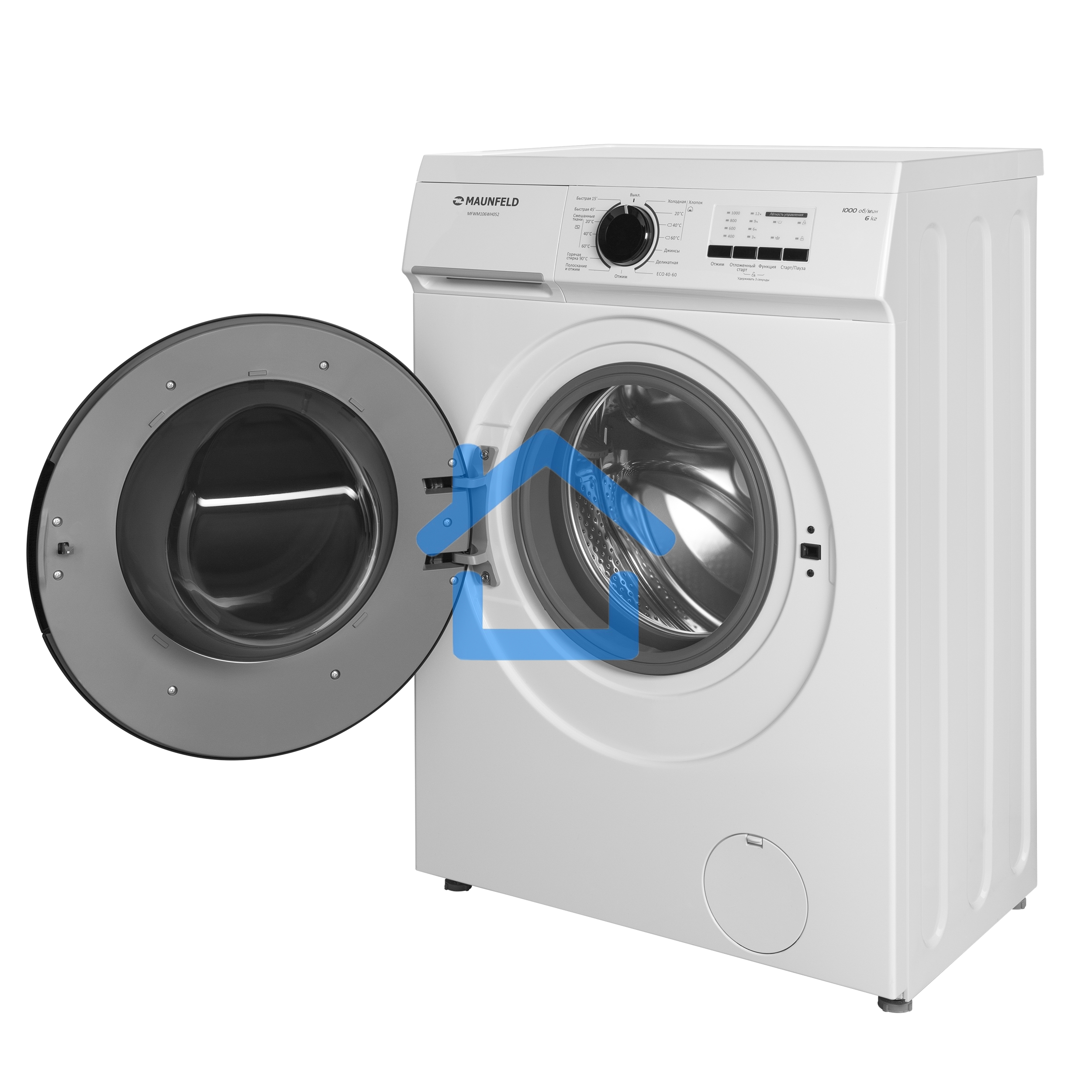 Стиральная машина Maunfeld MFWM106WH052 белый, загрузка фронтальная 6 кг, 1000 об/мин., класс: А+++