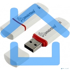 Флешка USB SmartBuy 16Gb Crown белый (SB16GbCRW-W)