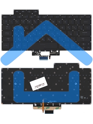 Клавиатура для ноутбука Asus ROG Zephyrus G14 GA401 черная c подсветкой маленький энтер