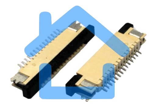 Разъем FPC Half Coverage Top Contact 0.8K-BS-6PWB 6 pin высота 2мм шаг 0,8мм