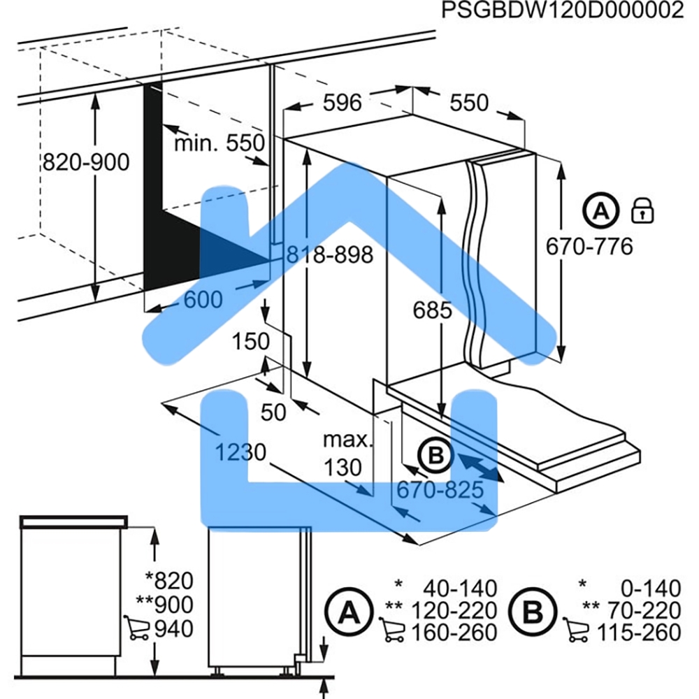 Встраиваемая посудомоечная машина Electrolux EEG69420W, серебристый, 59.6 см, 15 компл., 42 дБ, класс C