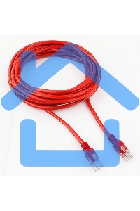 Патч-корд UTP Cablexpert кат.5e, 5м, литой, многожильный (красный)