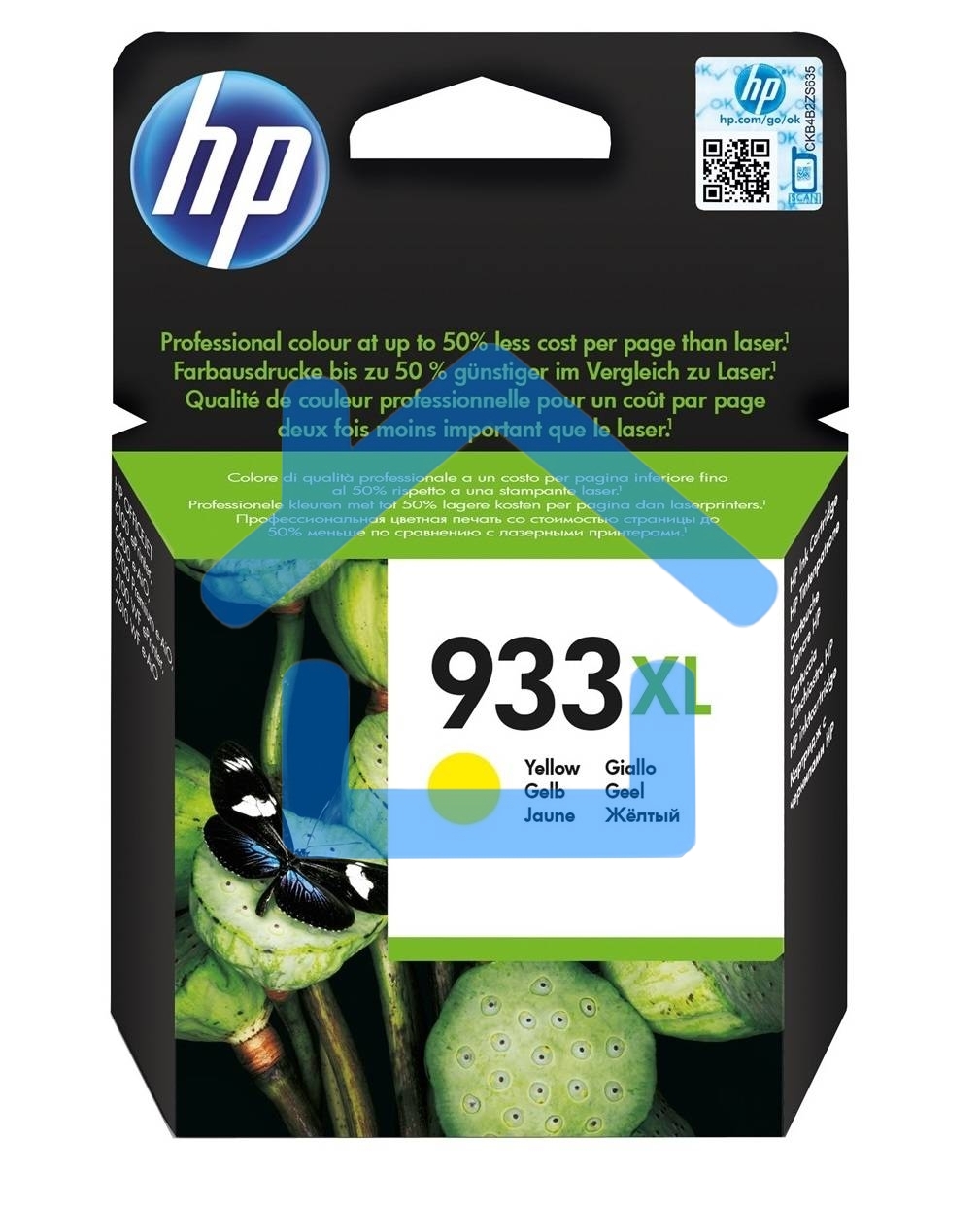 Картридж струйный HP №933XL CN056AE желтый для HP OJ 6700/7100 (825стр.)