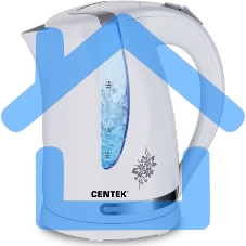 Чайник электрический Centek CT-0040 белый 1.8л, 2200Вт, открывание кнопкой, внутренняя подсветка