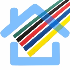 Термоусаживаемые трубки Rexant, 25,0/12,5 мм, набор пять цветов, упаковка 25 шт. по 1 м