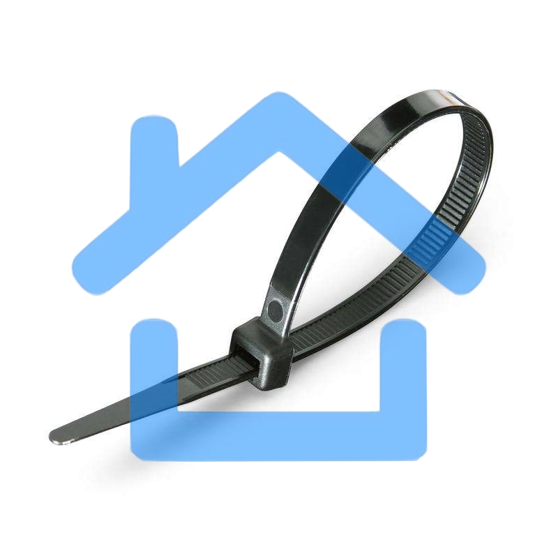 Нейлоновые стяжки FORTISFLEX КСС 8х300 черный 100 штук 50283
