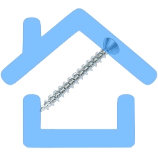 Саморез оконный KRANZ острый, 4.1х40, белый цинк, упаковка поставщика ( 6 000 шт. )