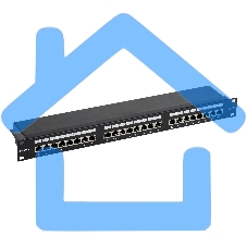 Патч-панель ITK PP24-1UC5EF-K05-G 1U кат. 5Е FTP 24 порта (Krone) GENERICA