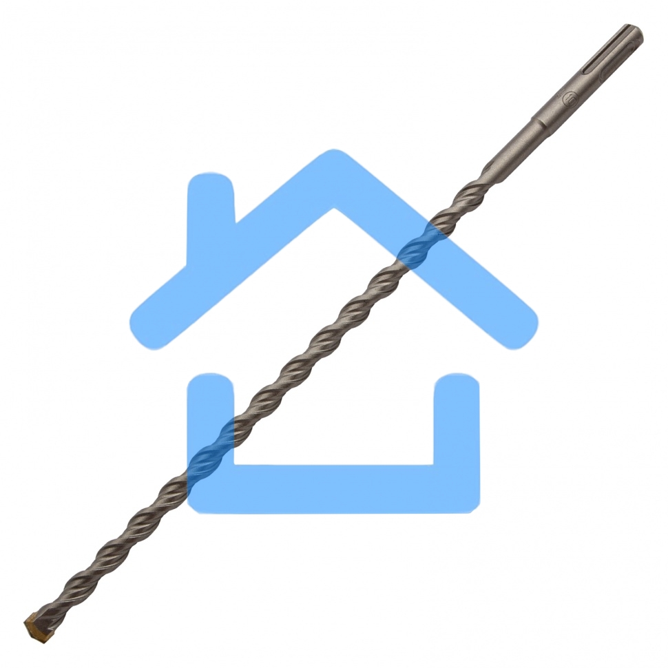 Бур по бетону, двойная спираль, Cobalt W-tip, 10x310 мм, SDS PLUS Denzel