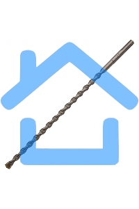 Бур по бетону Denzel двойная спираль, Cobalt W-tip, 10x310 мм, SDS PLUS