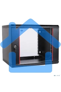 Шкаф телеком. настенный разборный 6U (600х650) дверь стекло,цвет черный (ШРН-Э-6.650-9005) (1 коробка)