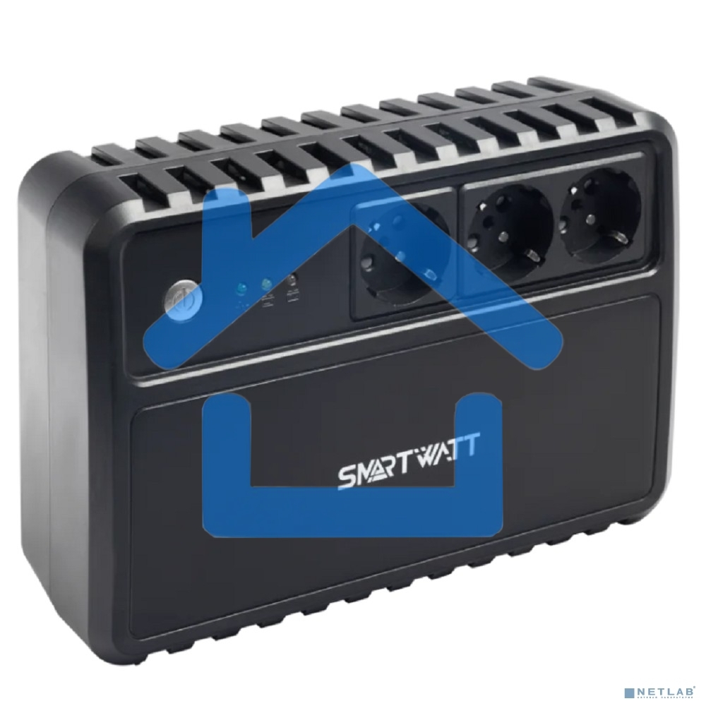 Источник бесперебойного питания SMARTWATT линейно-интерактивный, 800/480 ВА/Вт, напольный, LED индикация, Shuko CEE7/4 - 3 шт.