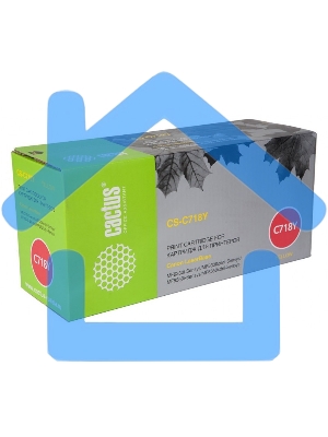 Картридж лазерный Cactus CS-C718Y желтый (2900 стр.) для Canon i-Sensys MF8330/MF8340/MF8350/MF8360/MF8540/MF8580/LBP7200/7210/7660/7680