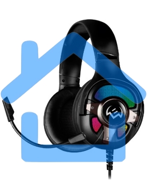 Наушники с микрофоном Sven AP-U1100MV черный 2.2м мониторные оголовье