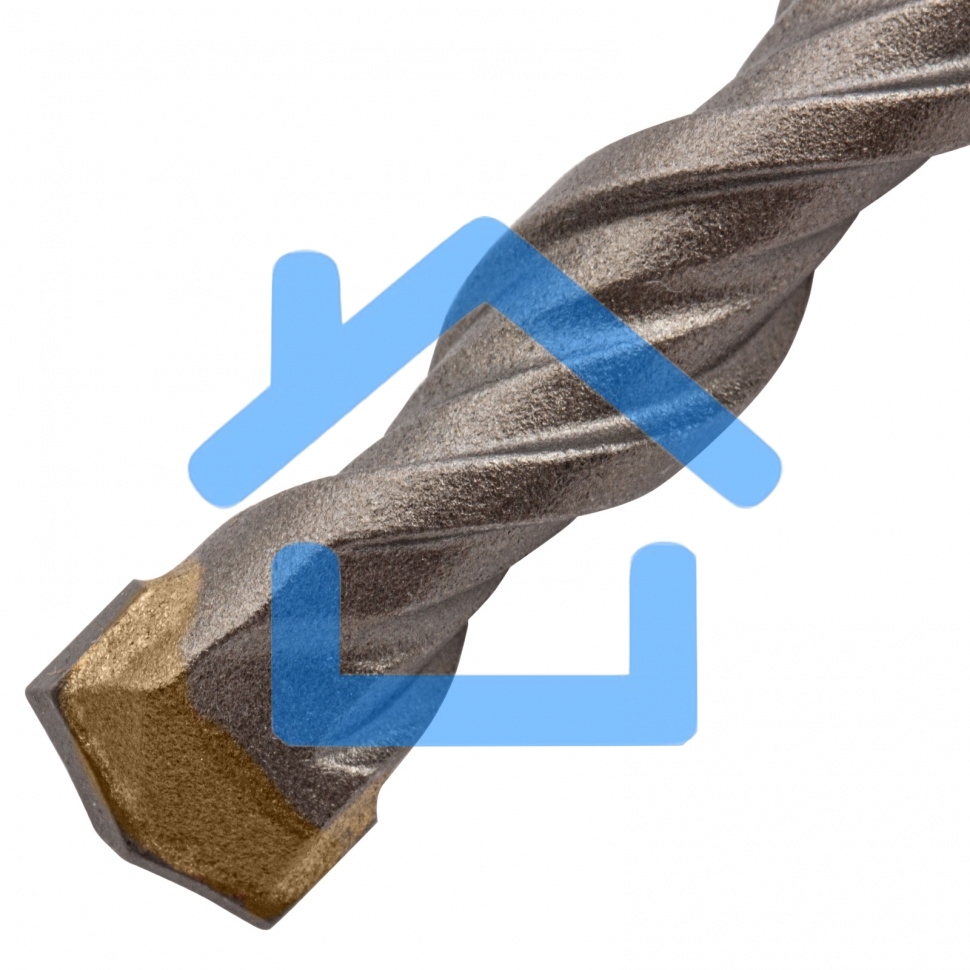 Бур по бетону, двойная спираль, Cobalt W-tip, 10x310 мм, SDS PLUS Denzel