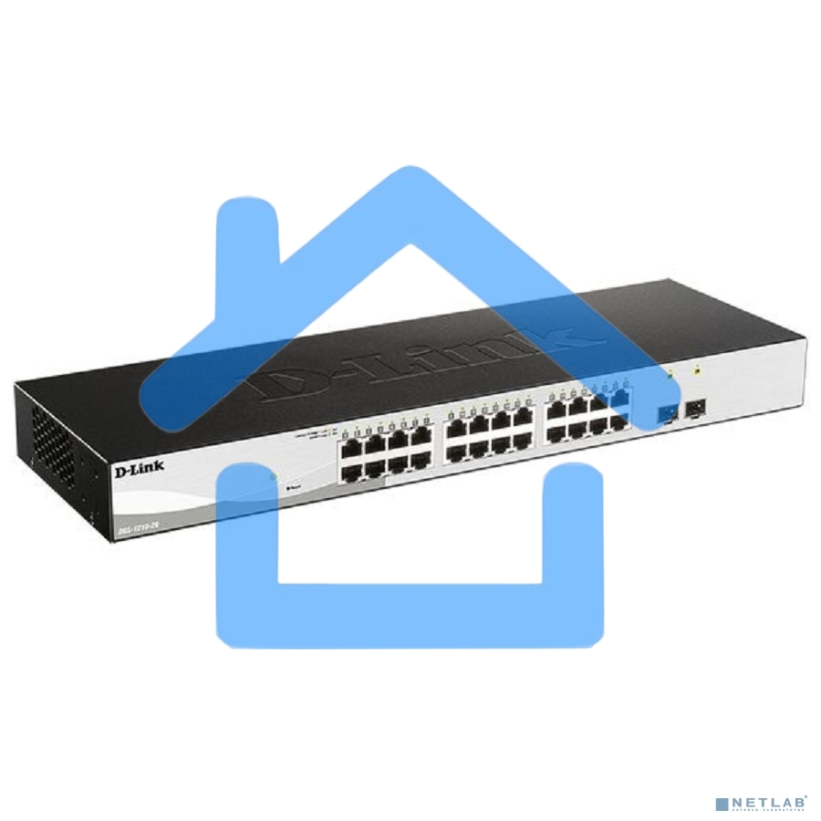 Управляемый L2 коммутатор D-Link DGS-1210-26/FL2A с 24 портами 10/100/1000Base-T и 2 портами 1000Base-X SFP