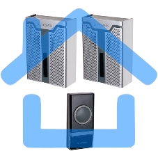 Звонок беспроводной Космос KOC_AG520C132 мелодии, 150м, белый