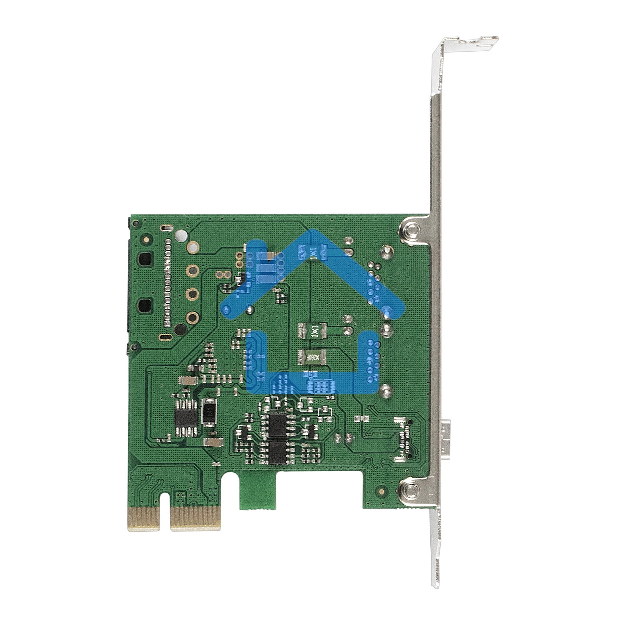 Контроллер ExeGate EXE-323 PCI-E 2.0, 2*USB 3.0 ext + 1*Type-C, разъем доп.питания (OEM)