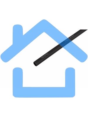 Трубка термоусадочная двустенная клеевая 3/1 (3:1) 1м черный Rexant 26-0003