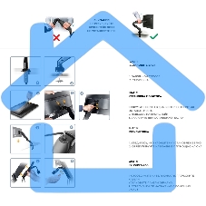 Кронштейн (держатель) ONKRON G80 для монитора 13