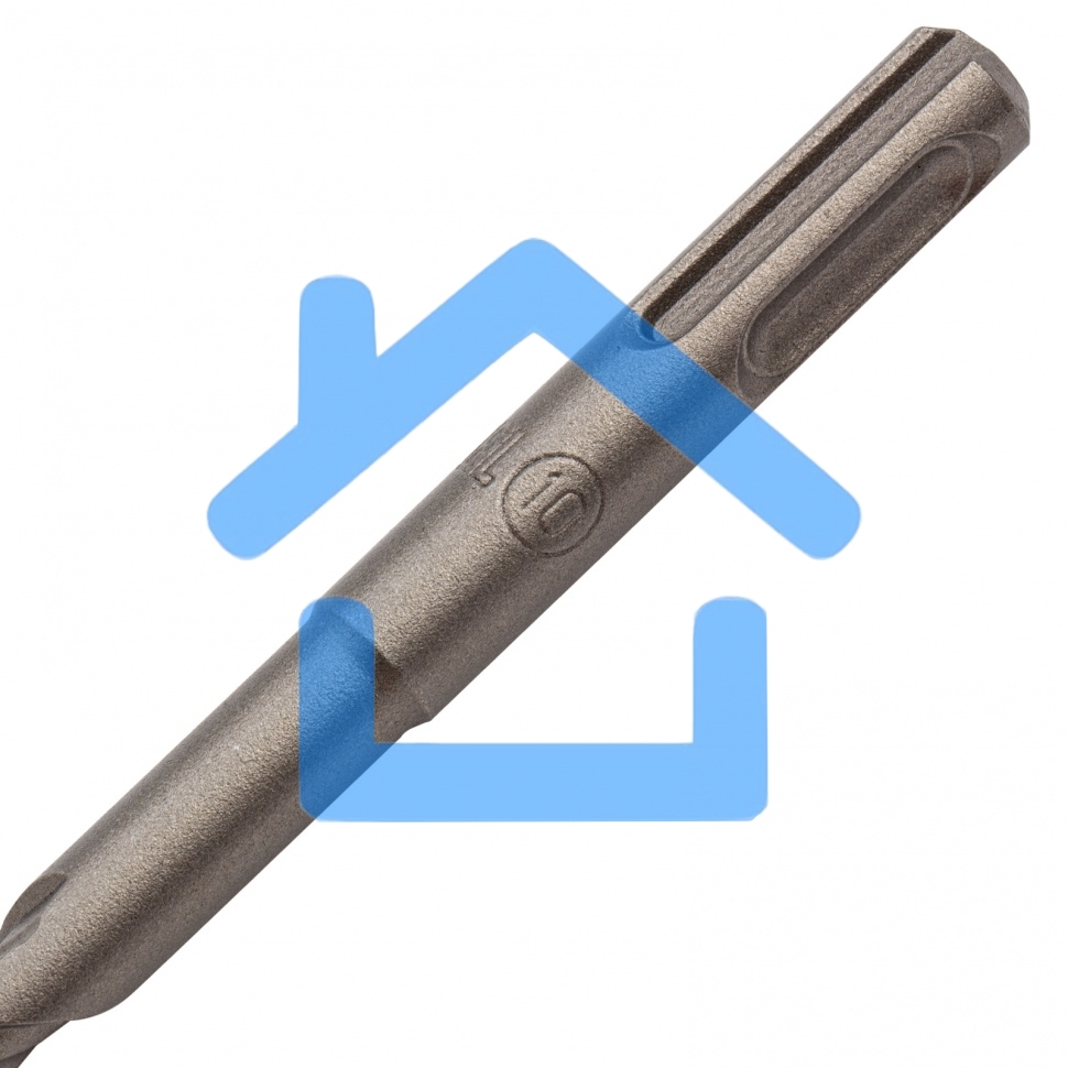 Бур по бетону, двойная спираль, Cobalt W-tip, 10x310 мм, SDS PLUS Denzel