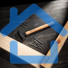 Молоток слесарный Denzel 200 г, кованый квадратный боек, буковая рукоятка