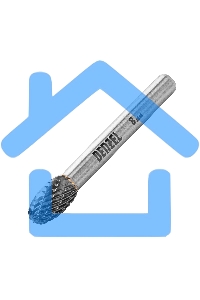 Борфреза по металлу твердосплавная, овальная, тип-E, 8 мм Denzel