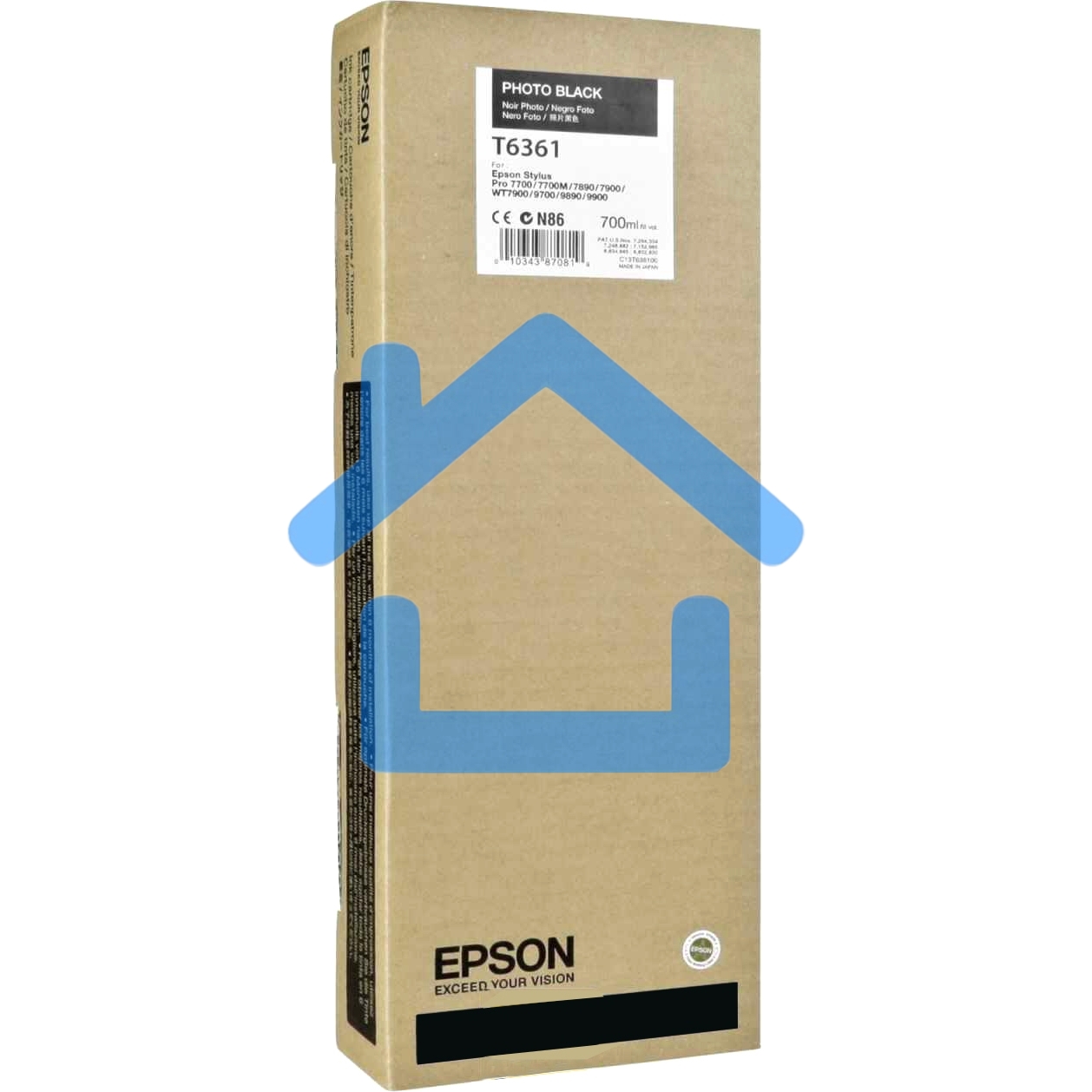 Картридж струйный Epson C13T636100 фото черный (700 мл) для Stylus Pro 7900/9900