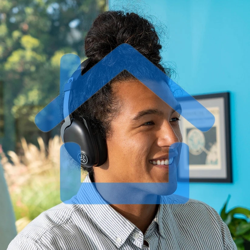 Гарнитура JLAB GO Work Wireless Headset, для компьютера/мобильных устройств, накладные, bluetooth, черный ieuhbgoworkrblk4