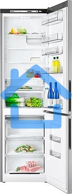 Холодильник Atlant ХМ-4626-181 серебристый двухкамерный 251/119л морозилка снизу