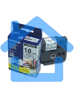 Картридж ленточный Brother TZE241 18x8 черный шрифт, белый фон, для Brother P-Touch